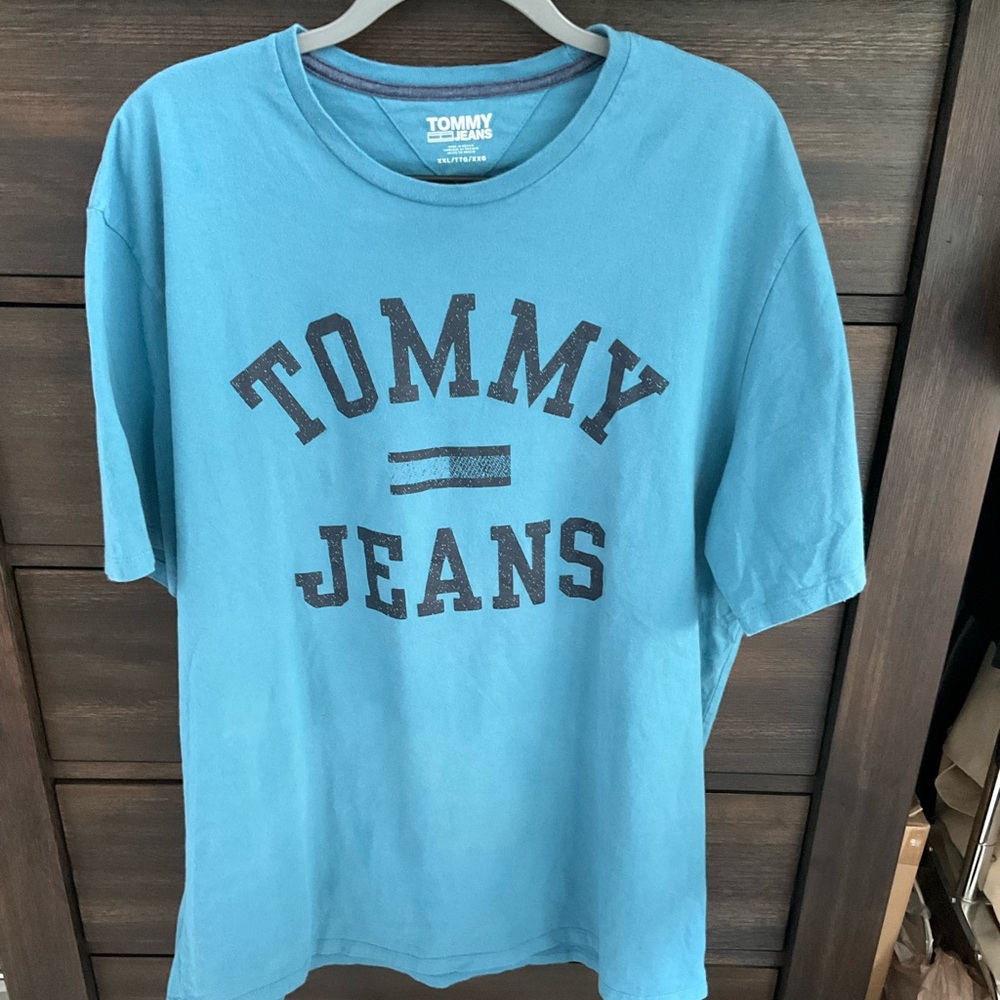 Tommy Hilfiger Teal Graphic Tee